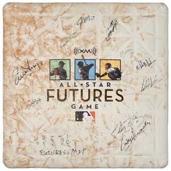 2007 All-Star Futures Game Used and Multi-Signed 1st Base With 11 Signatures (MLB Authenticated & PSA/DNA)